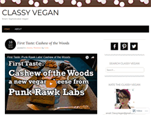 Tablet Screenshot of classyvegan.com